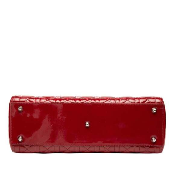 CHRISTIAN DIOR Red Leather Shoulder Bag - Picture 3 of 7